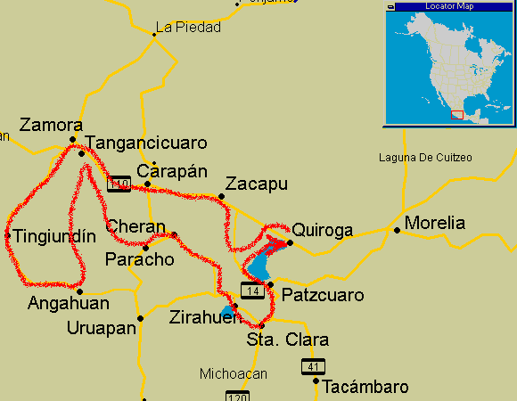 route map of Day of the Dead Tour 2006