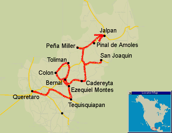 route map of High Deserts & Pine Forests 2006