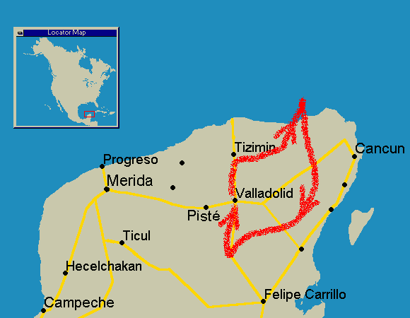 route map of One Week Tour 2010