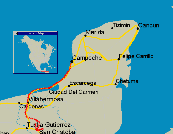 route map of Sea to the Clouds 2005
