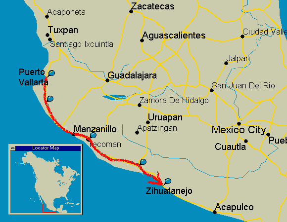route map of Views of the Pacific 2011