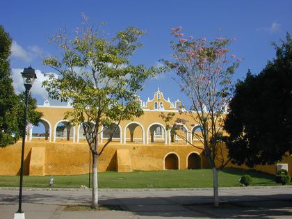 The great yellow convent of Izamal, the golden town
