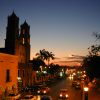 Valladolid at dusk.
