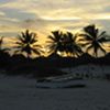 The sunset in Tulum