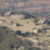 The Zapotec ruins of Monte-Alban seen from the air.
