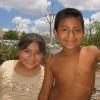 A couple of Mayan kids in Xuxcab