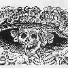 Jos&eacute Guadalupe Posada's famous Catrina figure has become the icon for Day of the Dead celebrations