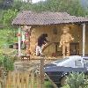 Axe formed wood sculptures