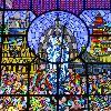 Some of the beautiful stained glass in the cathedral