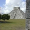 The main pyramid at the famous Chichén-Iztá Mayan ruins.