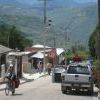 Cycling into Guelatao, birthplace of Benito Juarez
