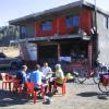 Lunch in the surreal mountain setting below the volcano.