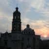 Sunset behind one of Morelia's many beautiful colonial churches.