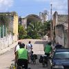 Arriving in Tihosuco at the Caste War museum and looking ahead at the war damaged church