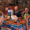 Having dinner the Mayan way