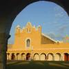 Izamal's giant monastary was built atop the riuns of Popul-Chac from 1533 to 1561.