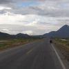 Cycling the long flat road