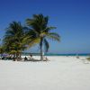 The white sand beach of Tulum