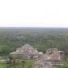 The view from atop the main pyramid in Ek Balam