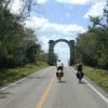 Approaching the archway which marks the Yucatan-Campeche stateline.
