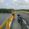 Another river, another bridge. Crossing over the San Pablo and also over the Campeche-Tabasco state border.