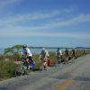 Cycling along the gulf coast.