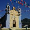 The main church in Tapilula decorated for the town fair.